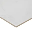 Elegance White Gloss Plain Marble effect Ceramic Floor Tile Sample