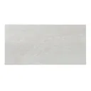 Natural White Satin Stone effect Porcelain Wall & floor Tile Sample