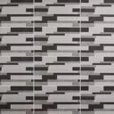 Cimenti Grey Matt Patterned Wood effect Ceramic Wall Tile Sample
