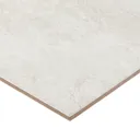Commo White Gloss Plain Stone effect Ceramic Wall Tile Sample