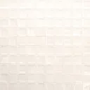 Vernisse Square Off white Gloss Plain Ceramic Wall Tile Sample