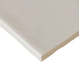 Vernisse Rectangular Grey Gloss Plain Ceramic Wall Tile Sample