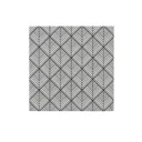 Glina Square White Gloss Patterned Ceramic Wall Tile Sample