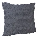 Pondicherry Chevron Grey Cushion (L)50cm x (W)50cm