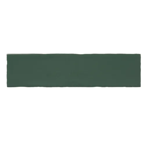 Vernisse Dark green Gloss Plain Ceramic Indoor Wall Tile, Pack of 41, (L)301mm (W)75.4mm