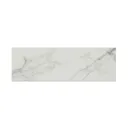 Glina White Gloss Patterned Ceramic Wall Tile, Pack of 34, (L)297mm (W)97mm