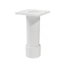 GoodHome Atomia White Cabinet feet (H) 110mm- 120mm, Pack of 2