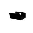 GoodHome Atomia Matt Black Powder-coated Edge Doors & drawers Handle (L)37mm, Pack of 2