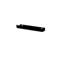 GoodHome Atomia Matt Black Powder-coated Edge Doors & drawers Handle (L)165mm, Pack of 2