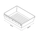 GoodHome Atomia Full extension Pull-out basket (W)714mm (D)510mm