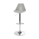 GoodHome Huito Light grey Adjustable Swivel Bar stool, Pack of 2