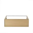GoodHome Avela Matt Oak effect Basin Cabinet (W)1000mm (H)317mm