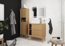 GoodHome Avela Matt Oak effect Wall Cabinet (W)200mm (H)600mm