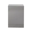 GoodHome Imandra Gloss Anthracite Wall-mounted Bathroom Toilet Cabinet (W)600mm (H)820mm