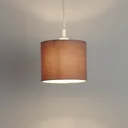 GoodHome Kpezin Taupe Fabric dyed Light shade (D)200mm