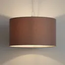 GoodHome Kpezin Taupe Fabric dyed Light shade (D)400mm