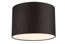 GoodHome Kpezin Charcoal Fabric dyed Light shade (D)400mm