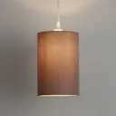 GoodHome Pibrock Taupe Fabric dyed Light shade (D)200mm