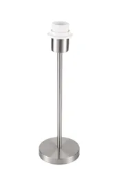GoodHome Guiterne Brushed Chrome effect Table lamp base