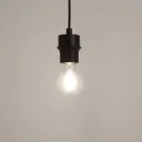 Klentony Matt Black Pendant ceiling light, (Dia)100mm
