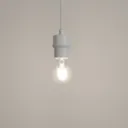 Klentony Matt White Pendant ceiling light, (Dia)100mm