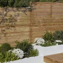 GoodHome Lemhi Contemporary Closeboard Venetian Fence panel (W)1.8m (H)1.8m