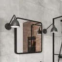 Fajana Matt Black Bathroom Wired Wall light