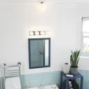 Dorres Chrome effect Quadruple Bathroom Wired Wall light