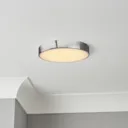 Wapta Brushed Chrome effect Bathroom Ceiling light