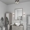 Myvat Chrome effect 5 Lamp Bathroom Ceiling light