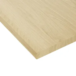 Oak effect Square edge Furniture panel, (L)1.2m (W)200mm (T)18mm