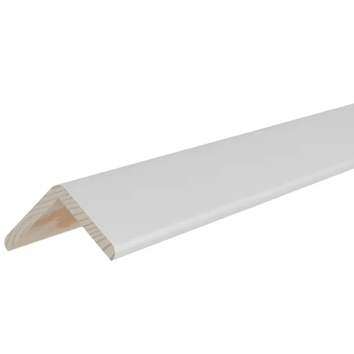 White Pine Angled edge Softwood Moulding (L)2.4m (W)27mm (T)27mm
