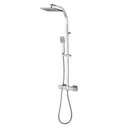GoodHome Kever Single-spray pattern Wall-mounted Chrome effect Thermostatic Shower