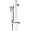 GoodHome Kever Single-spray pattern Wall-mounted Chrome effect Thermostatic Shower