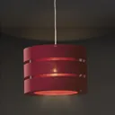 Trio Crimson red Light shade (D)350mm