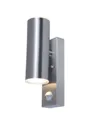 Blooma Candiac Adjustable Silver effect Mains-powered LED Outdoor Wall light 760lm (Dia)6cm