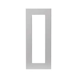GoodHome Balsamita Matt grey slab Glazed door & drawer front Cabinet door (W)300mm (T)16mm