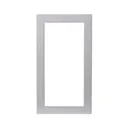 GoodHome Balsamita Matt grey slab Tall glazed Cabinet door (W)500mm (T)16mm