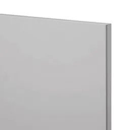 GoodHome Balsamita Matt grey slab Tall appliance Cabinet door (W)600mm (T)16mm