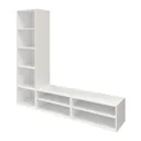 GoodHome Atomia White TV furniture stand, (W)500mm