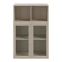 GoodHome Atomia Oak effect Office & living storage (H)850mm (W)750mm (D)370mm