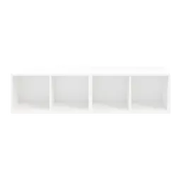 GoodHome Atomia White Medium Bookcases, shelving units & display cabinets (H)375mm