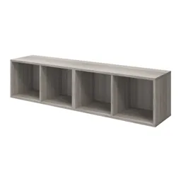 GoodHome Atomia Freestanding Grey oak effect Small Bookcases, shelving units & display cabinets (H)375mm