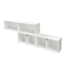 GoodHome Atomia Anthracite & white Medium Wall storage kit (H)375mm