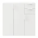 GoodHome Atomia White Medium Hallway storage unit kit (H)1125mm
