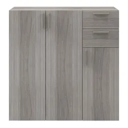 GoodHome Atomia Freestanding Grey oak effect Medium Hallway storage unit kit (H)1125mm
