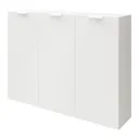 GoodHome Atomia Freestanding White Small Office & living storage (H)1125mm