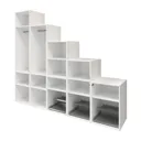 GoodHome Atomia Freestanding Anthracite & white Large Under the stairs storage kit