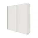 GoodHome Atomia Freestanding Matt White 2 door Large Double Sliding door wardrobe (H)2250mm (W)2000mm (D)635mm