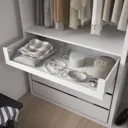 GoodHome Atomia Freestanding White Wardrobe, clothing & shoes organizer (H)2250mm (W)2000mm (D)580mm